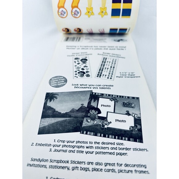 Vintage Sandy Lion Sticker Roll Dora Boots Sheets Scrapbooking Sandylion Viacom‎ - Picture 8 of 14